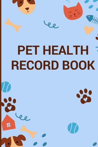 Pet health record book for - health,