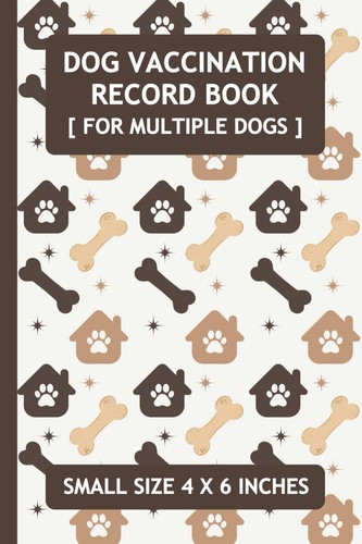Dog vaccination record book - dog,