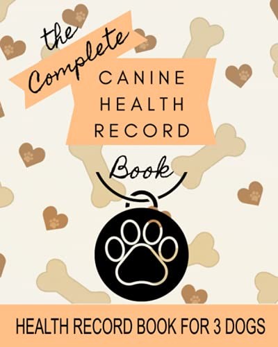 Canine health record book for - health,